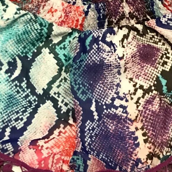 Ocean Drive Tassel Geometric Athletic Leisure Pom Pom Shorts Size Small … - Picture 5 of 9